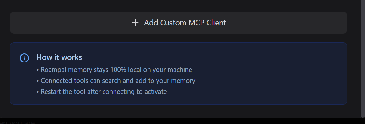 Add Custom MCP Client